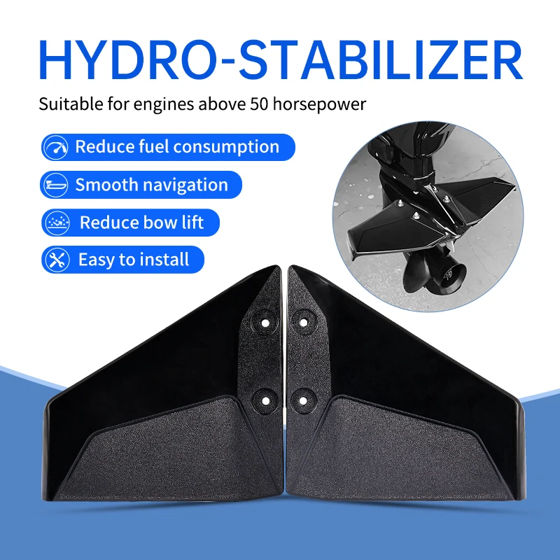 

Outboard Hydrofoil Stabilizer, Hydro Stabilizer,Hydro Stabilizer Professional Plastic Hydrofoil Stabilizer Accessory for 4 to Ou