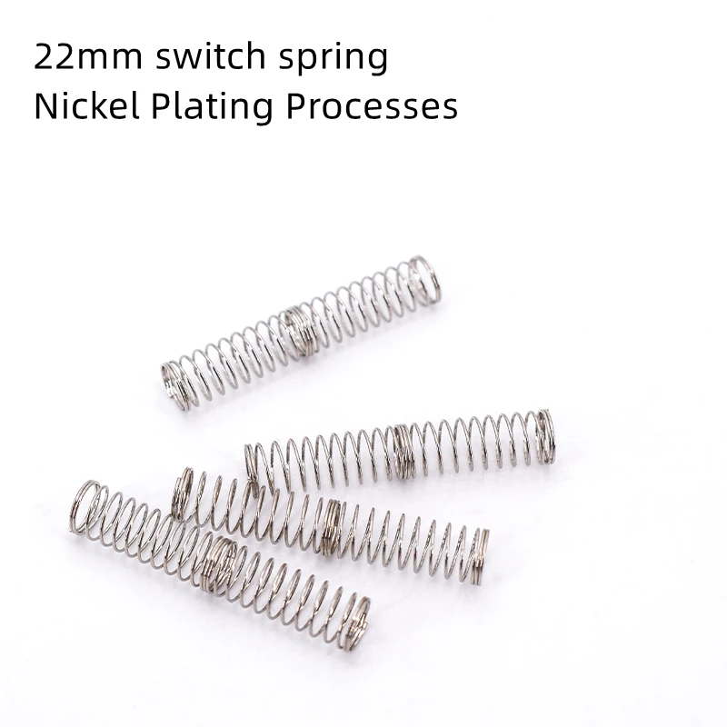 110pcs/pack 2 Stage Extension Spring For MX Switch Double Section 22mm Springs 30g 40g 45g 50g 55g 65g 70g 80g 100g Bottom Force