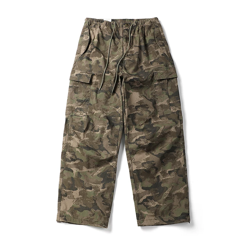 

American Vintage Camouflage Cargo Pants 2025 Autumn/Winter New Unisex Loose Straight-Leg Versatile Casual Trousers Outdoor