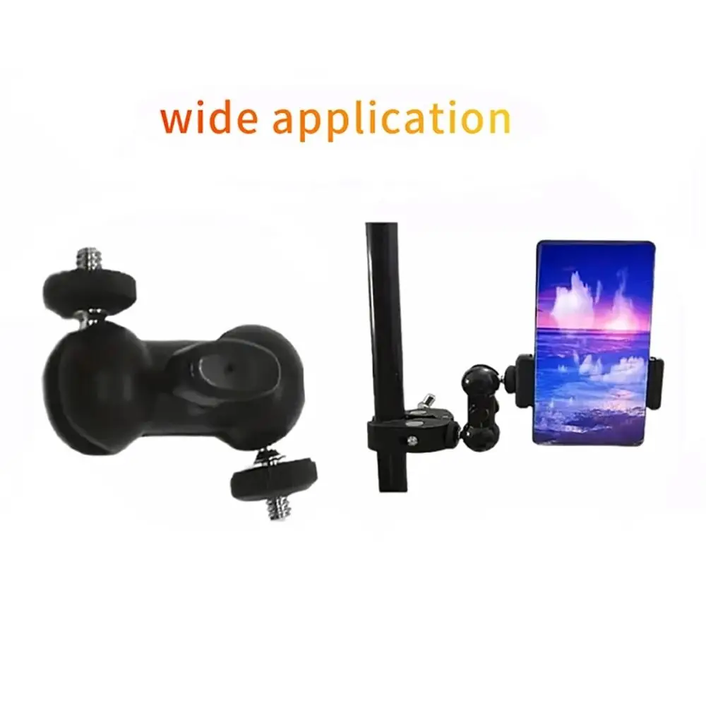 

1Pcs 17/20/25mm Motorcycle Camera Bracket Universal Aluminum Alloy Double Ball Head Dual-spherical Connecting Rod