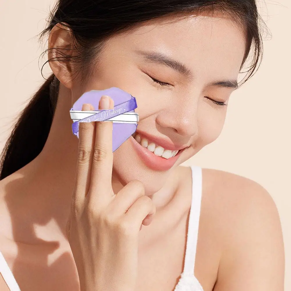 

Симпатичная косметическая пуховка на воздушной подушке с коробкой для хранения, пуховка для макияжа, мягкая кожа, влажные и сухие инструменты, зажим для пудры, конфет, хлопок и губка S7W4