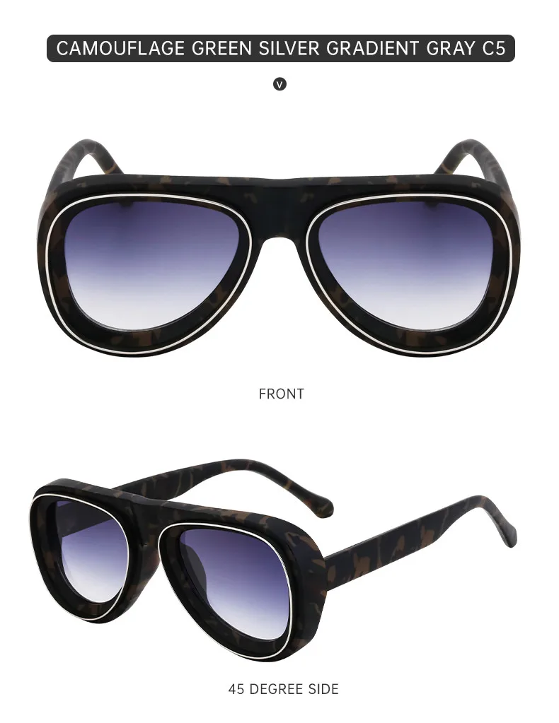 Ovale Rahmen Punk Sonnenbrille Männer 2024 Luxusmarke Designer Vintage Steampunk Sonnenbrille für männliche Schild Brille Brille uv400 – Detail 18