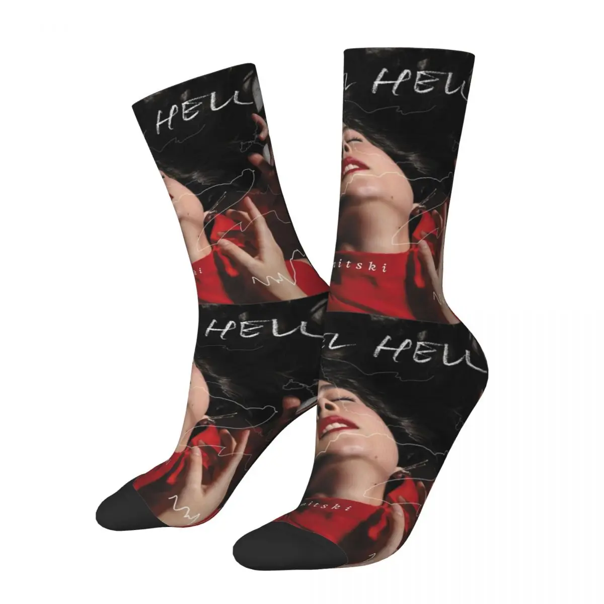 

Mitski Laurel Hells Accessories Crew Socks Flexible Vintage Album Sport Middle Tube Socks Comfortable for Men's Gifts