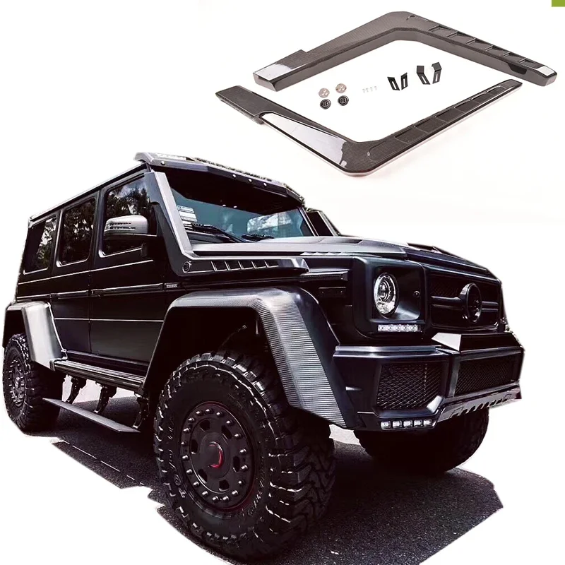 For Mercedes G500 G63 G350 4X4 Wading Tail Throat B Style Carbon Fiber Snorkel Auto Parts Exterior Bodykit W463 G Class Models