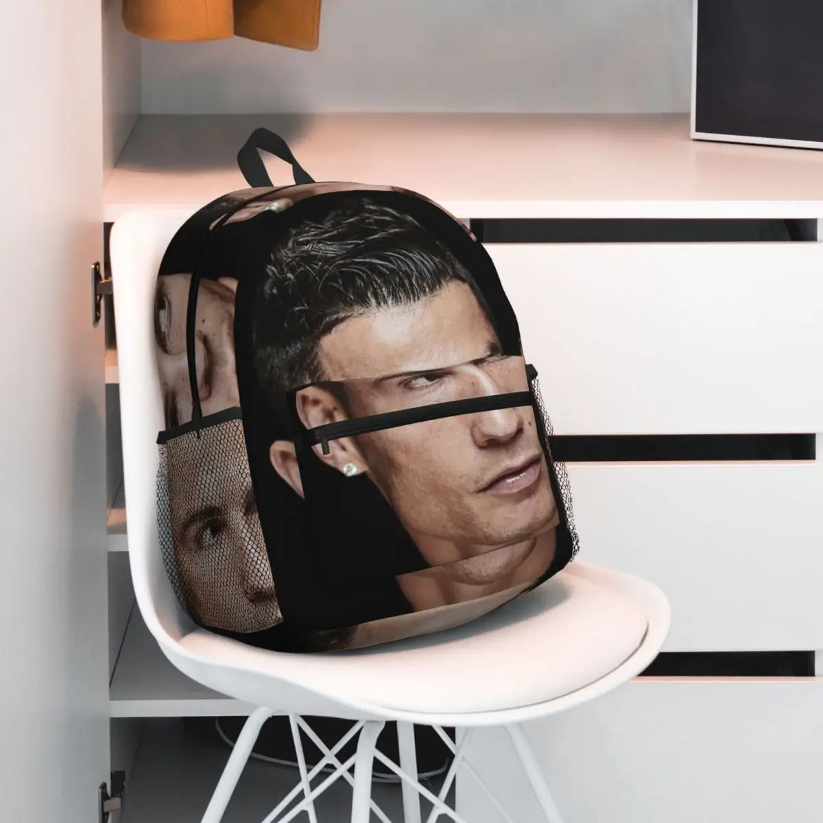 Christiano Ronaldo Backpack Daypack Large Capacity Kids BookBag School Bag Shoulder Bags for Men Women