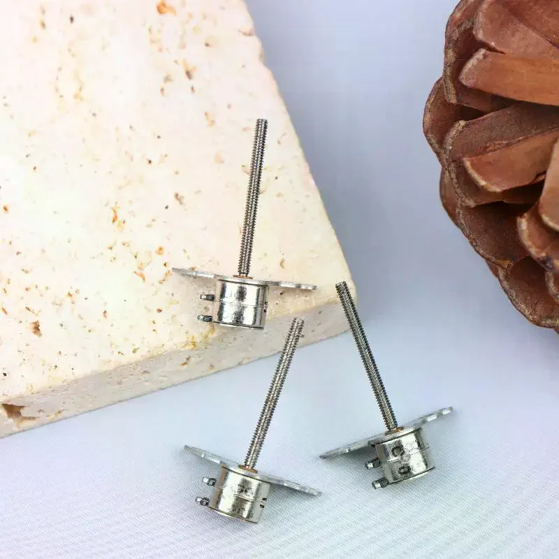 6mm Diameter Micro Stepper Motor Long Shaft 2 Phase 4 Wire Precise Step Control for Camera Lens Mechanism