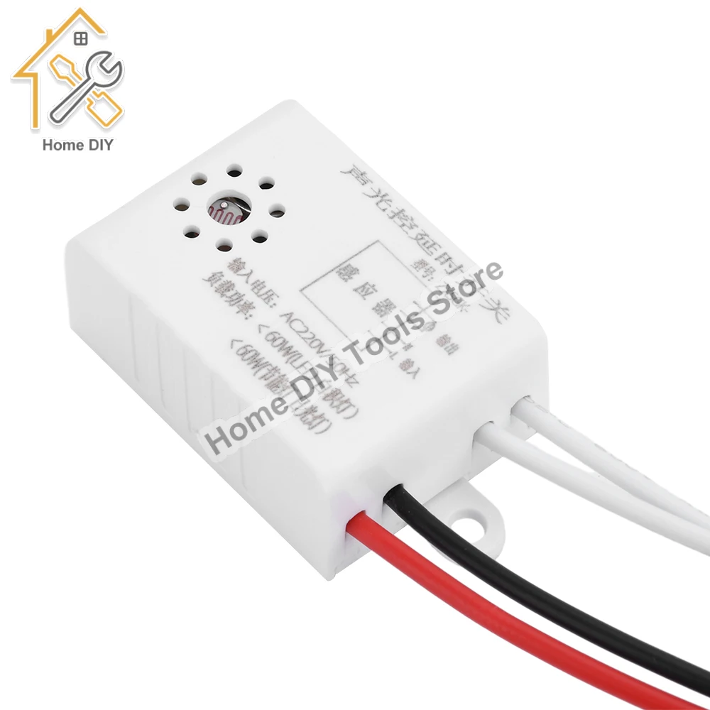 220V Sound Voice Sensor Intelligent Detector Home Improvement Smart Switches Module Auto on Off Light Switch Accessories