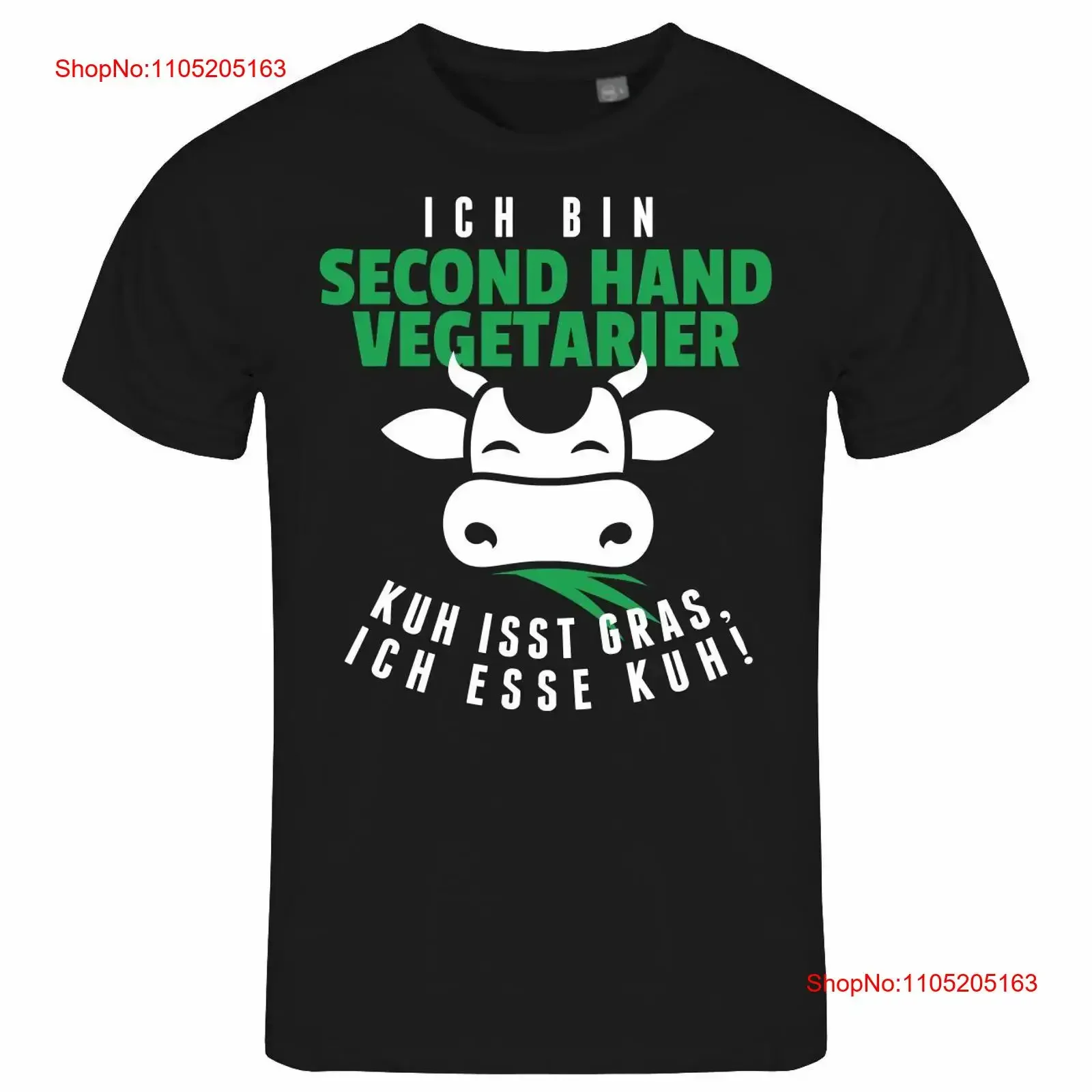 Mens T Shirt Second Hand Vegetarian S to XXL Cow Meat Steak Grilling BBQ vintage Washed homme designer clothes Versatile