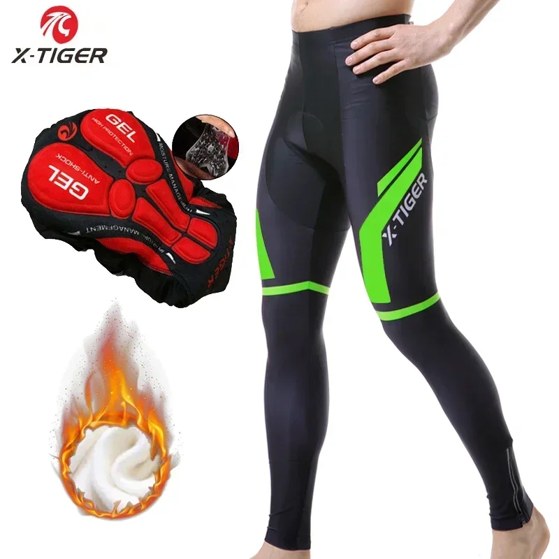 AliExpress X-TIGER X-Tiger Winter Thermal Cycling Pants Coolmax with 5D Gel Pad Pantalon MTB Mountain Road Bike Pants Warm Bicycle Tights