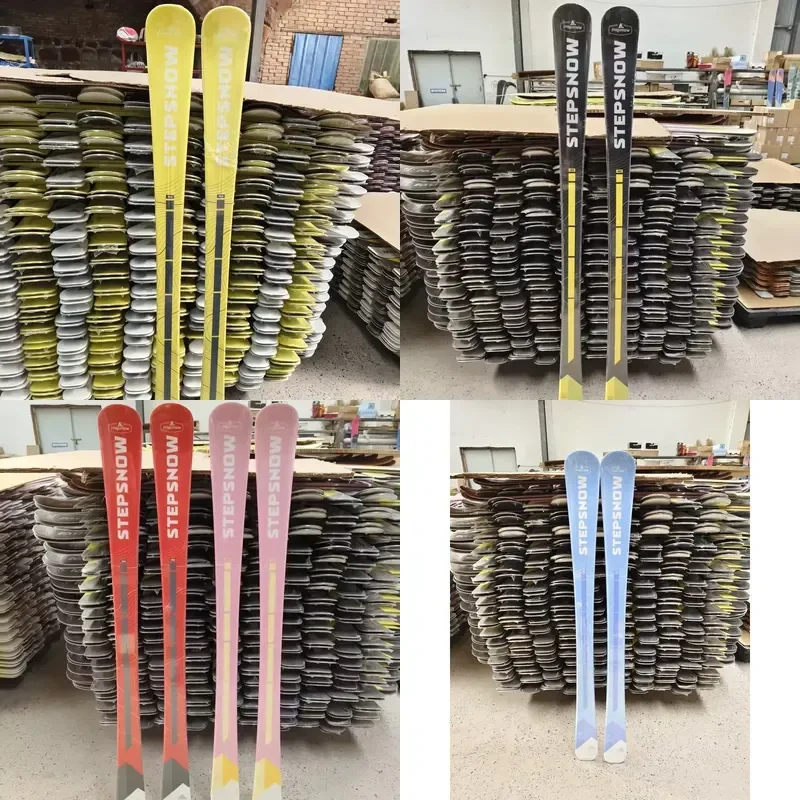 Wholesale Custom Alpine Skis Carbon Fiber Wood Core All Mountain Twin Tips 155cm OEM ODM Factory