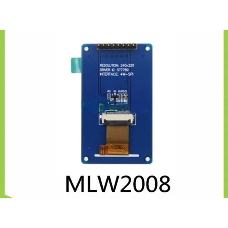 2,0-дюймовый модуль цветного TFT-экрана 240X320 IPS, полный угол обзора, интерфейс SPI 3/3 В MLW2008