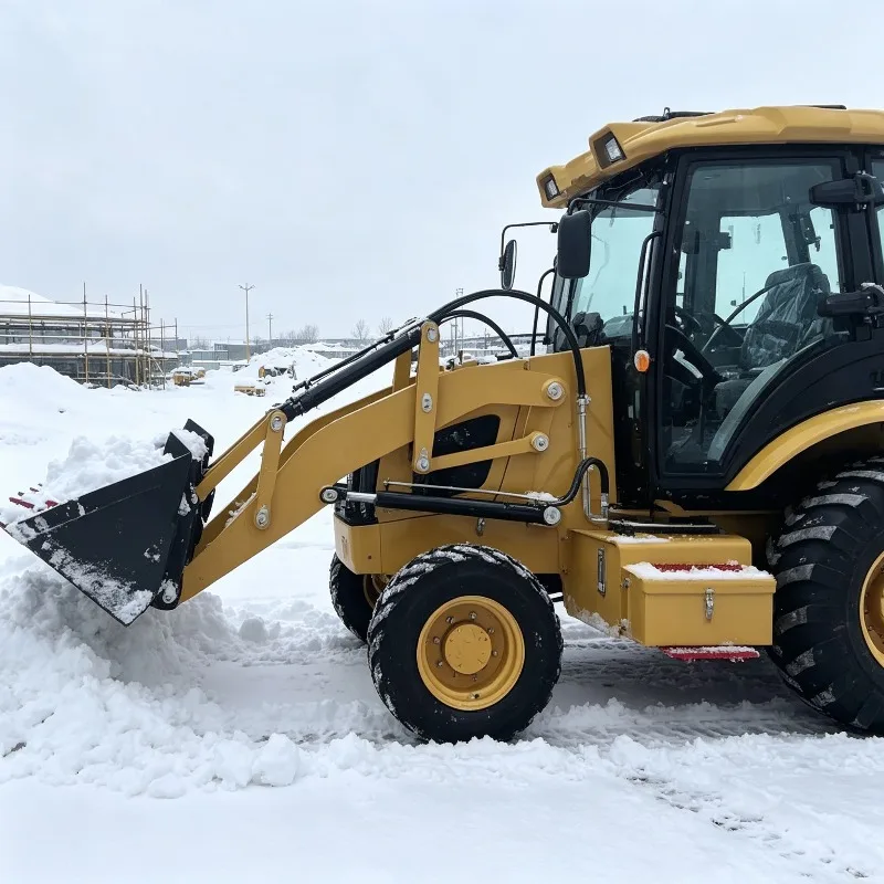 Multi Functional Backhoe Loader Compatible with Grapple Auger Fork Ripper Blade Multiple Attachments Customized