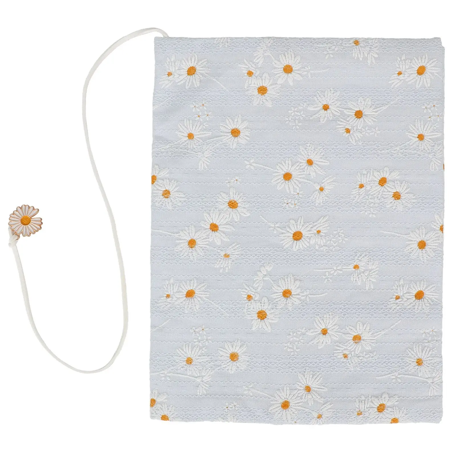 Book Cover Sleeve Protector A5 Book Covers Hardcover Soft Cloth Book Protector Flower Pattern Adjustable Book Sleeve Notebook