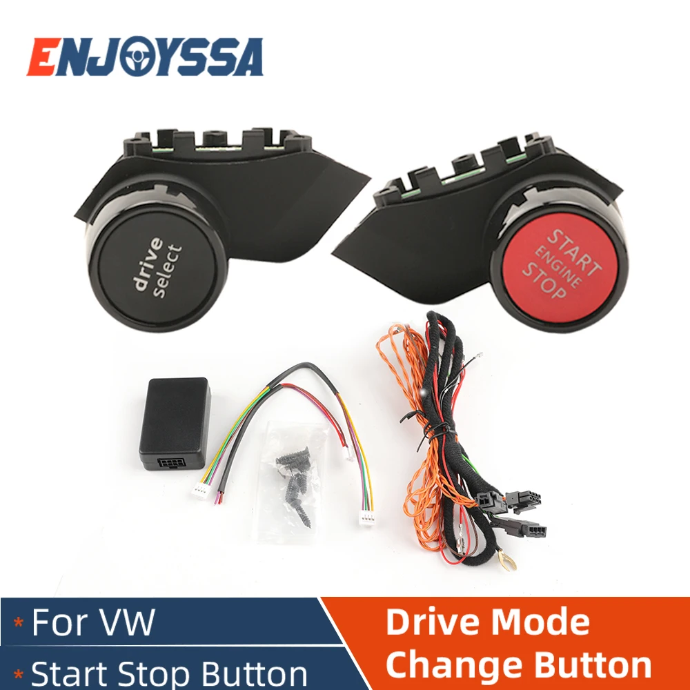 

R8 Engine Start Button Drive Select Switch Steering Wheel Smart Key One Button Start Button For VW Golf 7 6 B8 Tiguan Retrofit