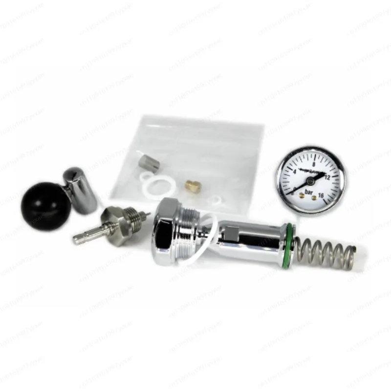 E61 Coffee Machine Transformer Pin Style Flow Limiting Valve Lever Pressure Gauge Solid Wood Dial Easy to Control Water Flow