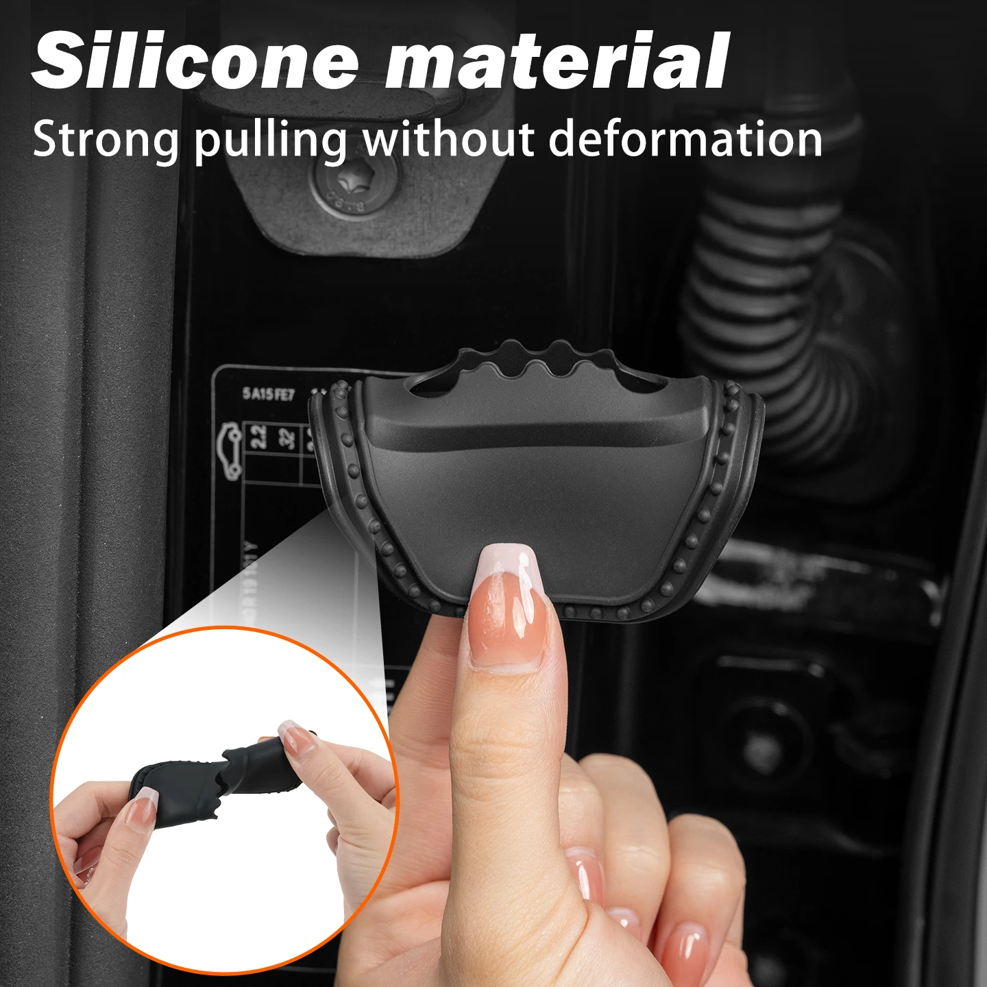 2/4 قطعة سيليكون قفل باب السيارة غطاء واقية الديكور الحال بالنسبة لمرسيدس بنز CLA الفئة C117 X117 2013-2019 2016 2017 2018 #4