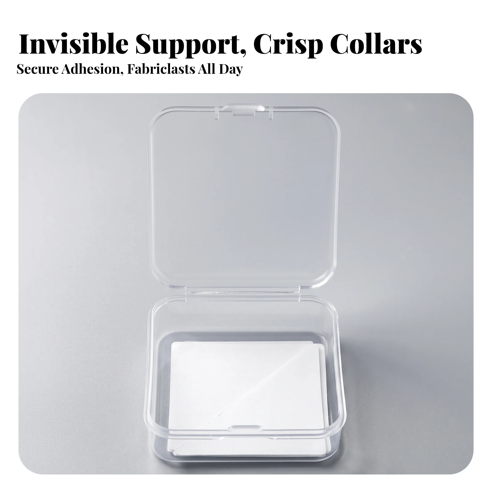 80 Pieces Collar Stay Sticker Low-Class Collar Stiffener Sticker Lightweight Thin for Professionals, Business Shirts