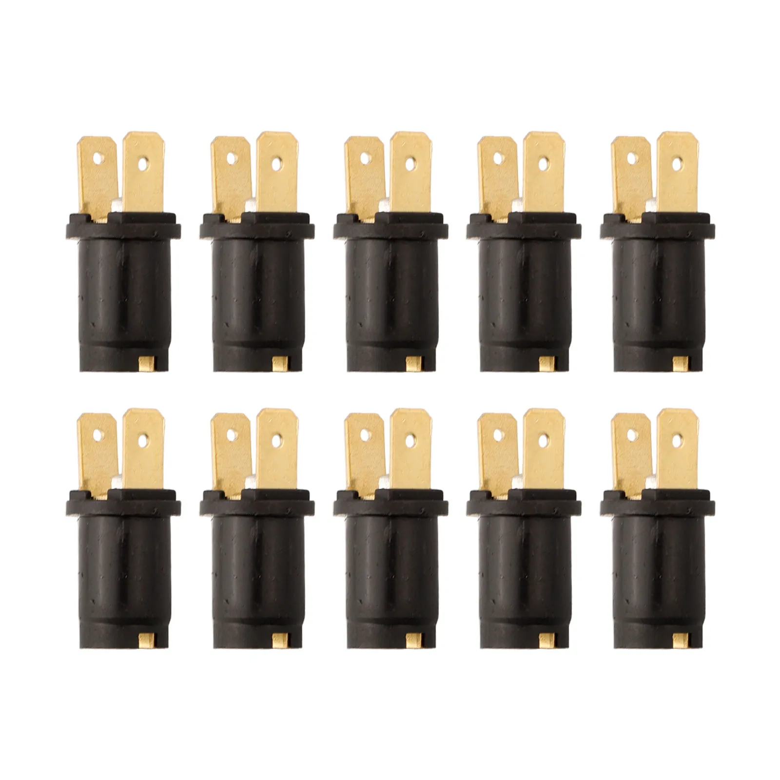 

10pcs Car Side Light Bulb Holder For 6V/12V/24V Ba9s 989/233 For Various Vehicles OEM Number 85785055,170790,85785043
