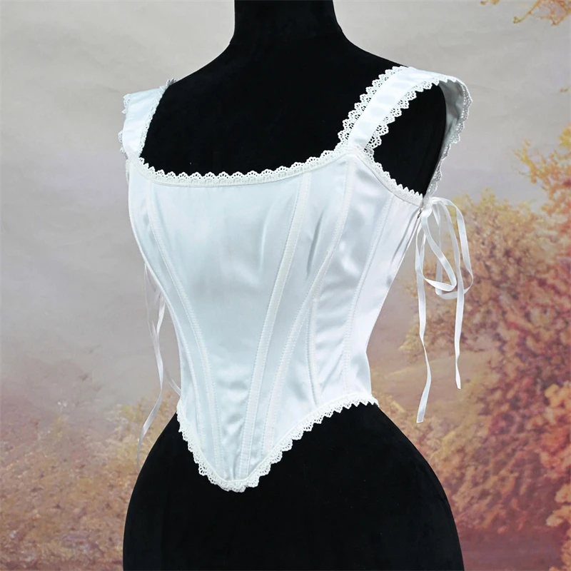 

Женский элегантный корсет с косточками, топы, майки, бюстье, Ренессанс, на шнуровке, с тонкой талией, корректирующее белье, укороченный топ на бретельках