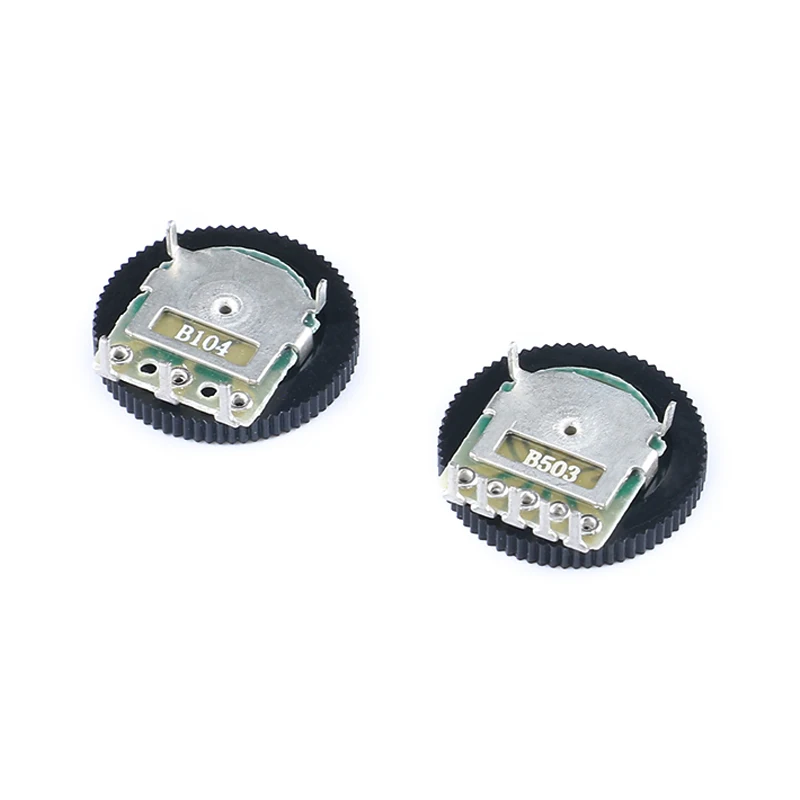 10-20Pcs Single Gear Dial Potentiometer 1K 5K 10K 20K 50K 100K Ohm 3Pin Volume Switch Disk B102 B502 B103 B203 B503 B104 Radio image 3