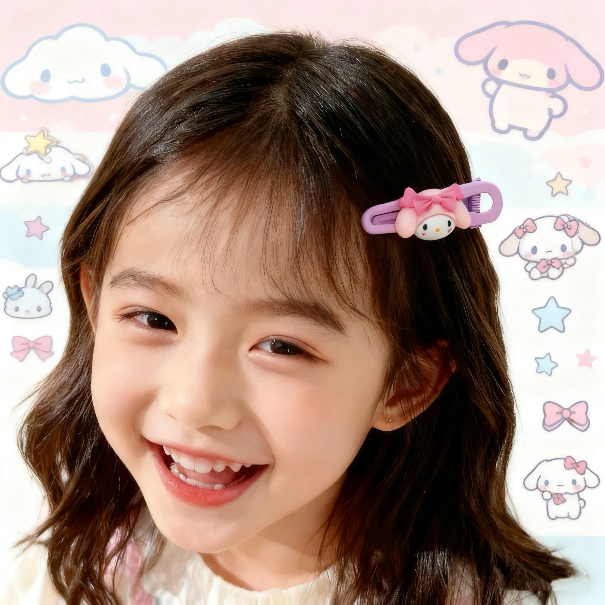 高品質のかわいいキャラクターヘアクリップセット - ハローキティ マイメロディ クロミ キュートな漫画ヘアバレッタ 可愛いヘアアクセサリー