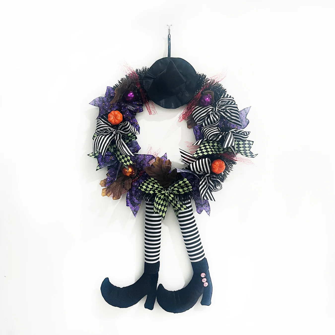 

New Halloween Wreath Garland Door Hanging Garland Skeleton Ghost House Decoration Pendant Ghost Festival Terror Party Pendant