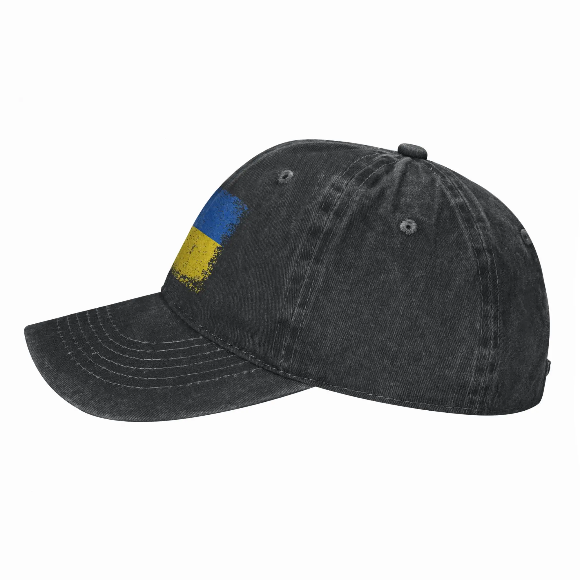 Vintage Ukraine Ukrainian Flag Pride Retro Style Sun Baseball Cap Men Washed Hip Hop Hats Design Running Hippie Baseball Caps