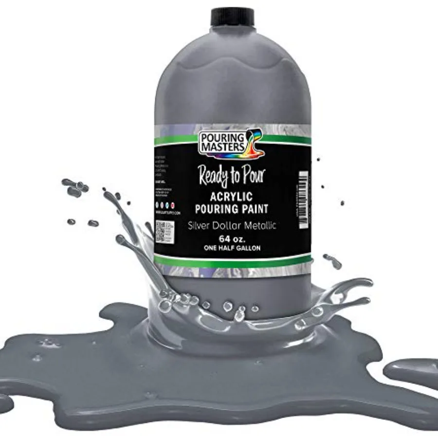 

Pouring Masters Ready to Pour Acrylic Pouring Paint - Premium -Ounce Pre-Mixed uid Acrylic Paint - uid Art Supplies for Canvas,