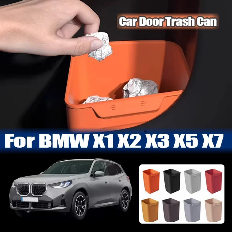 For BMW X1 X2 X3 X5 X7 Silicone Car Storage Box Door Trash Waterproof Can Umbrella Organizer Auto Parts  Interior Accessories