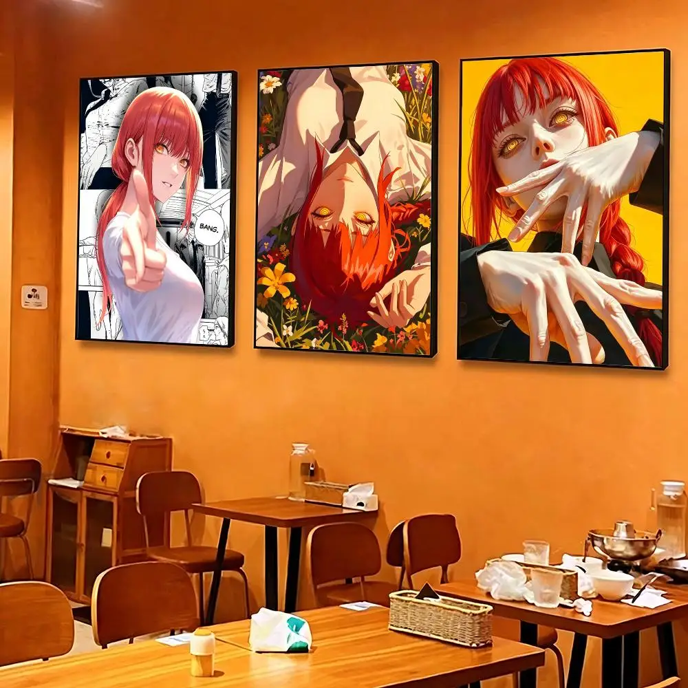 anime Makima Poster Poster HD Printing Cozy and Warm Style for Home Decor for Bedrooms Cafes Gift Giving