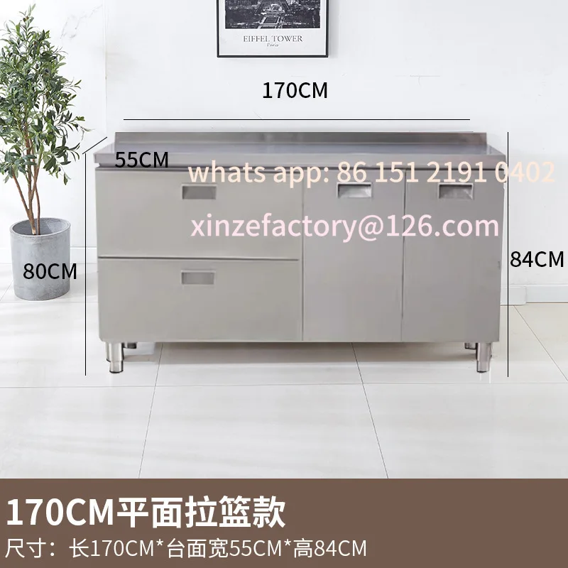 

Customizable thick kitchen cabinets thickened and fully assembled kitchen integrated cabinets cupboards sink integrated cabinets