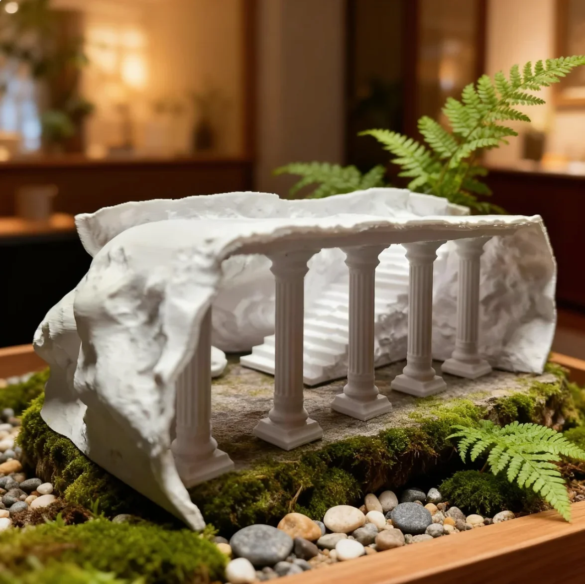 Décoration d'aquarium en forme de château 3D, abri caché pour poissons/réptiles, habitat idéal pour les amphibiens, décoration de bureau/terrasse