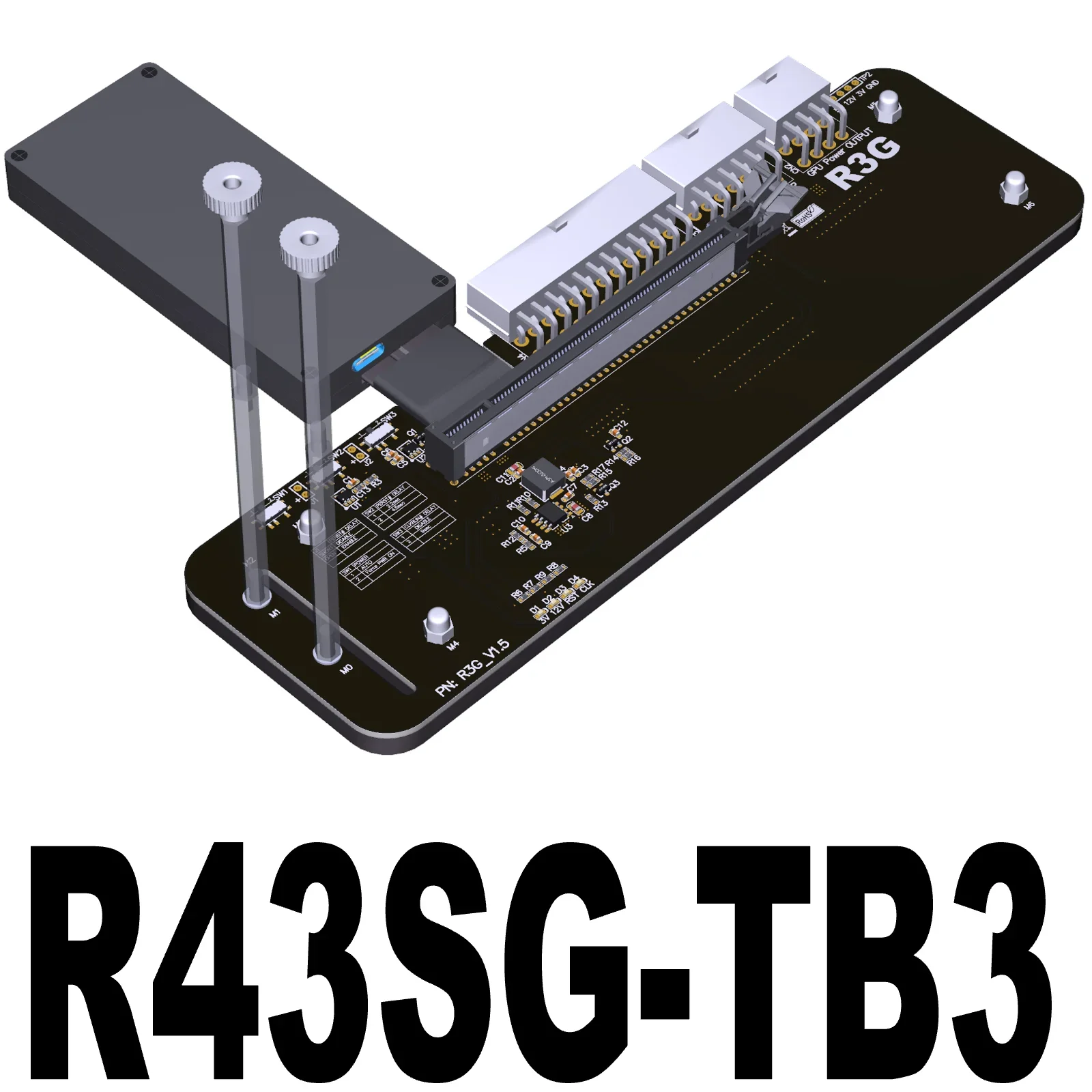 Адаптер ADT eGPU M.2 NVMe / PCI-E X4 к PCIe X16 Внешние видеокарты для ноутбука Удлинительный кабель PCIe 3.0 4.0 4x Полная скорость