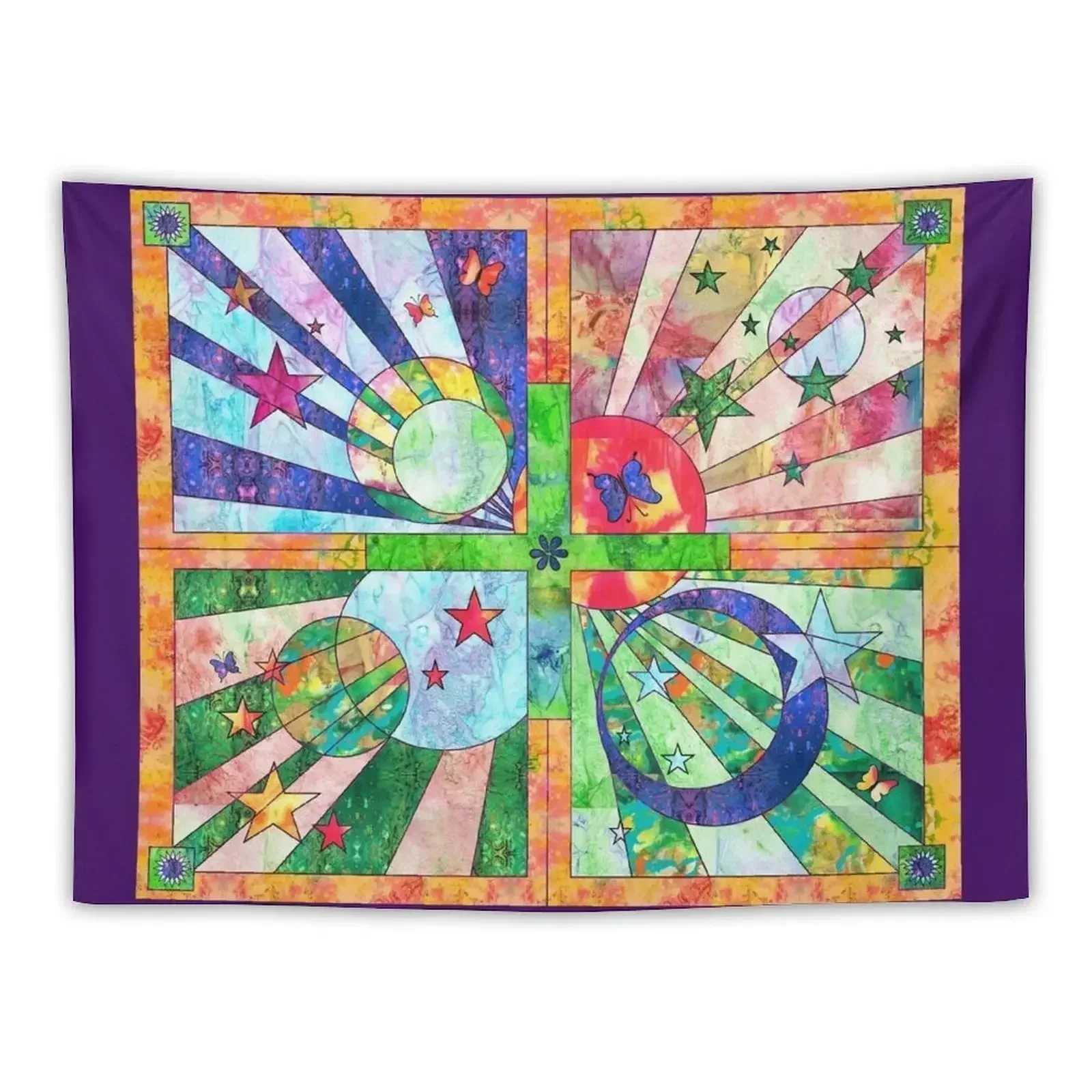 

Happy Happy Joy Joy Tapestry Funny Room Decorations Tapestry