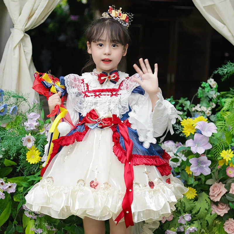 Girls Dress Lolita Children's Summer Fluffy Gauze High-end Fairy Tale Princess