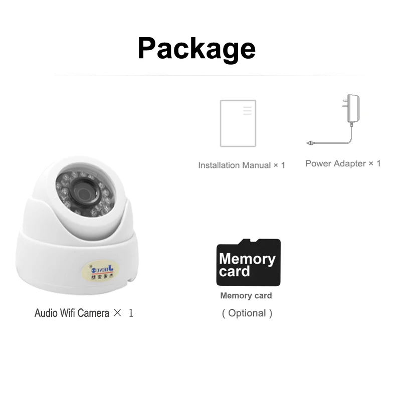 Ip Camera Wifi 1080p Surveillance Home Security Wireless CCTV Cameras TF Card Slot Infrared Audio Dome IPcam Onvif RTSP