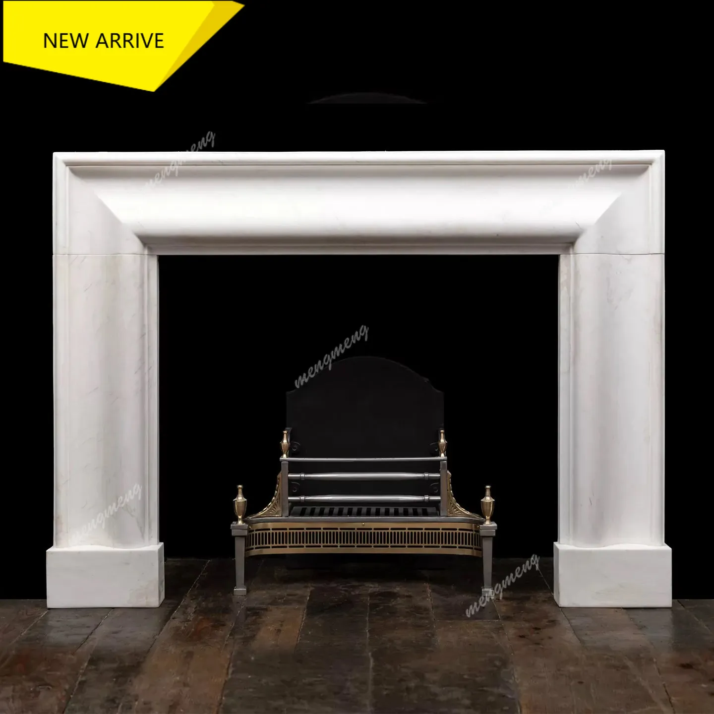 M138 Marble fireplace decorative ornament living room household small fireplace white marble stone mantel