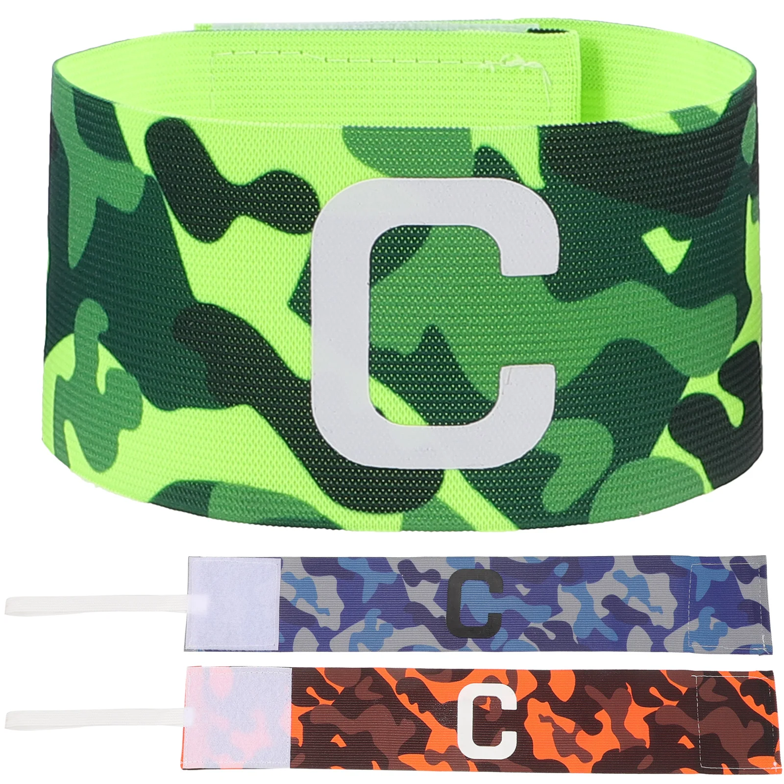 

3 Pcs Captain Armband Black Wristbands Soccer Badge Convenient Portable Football