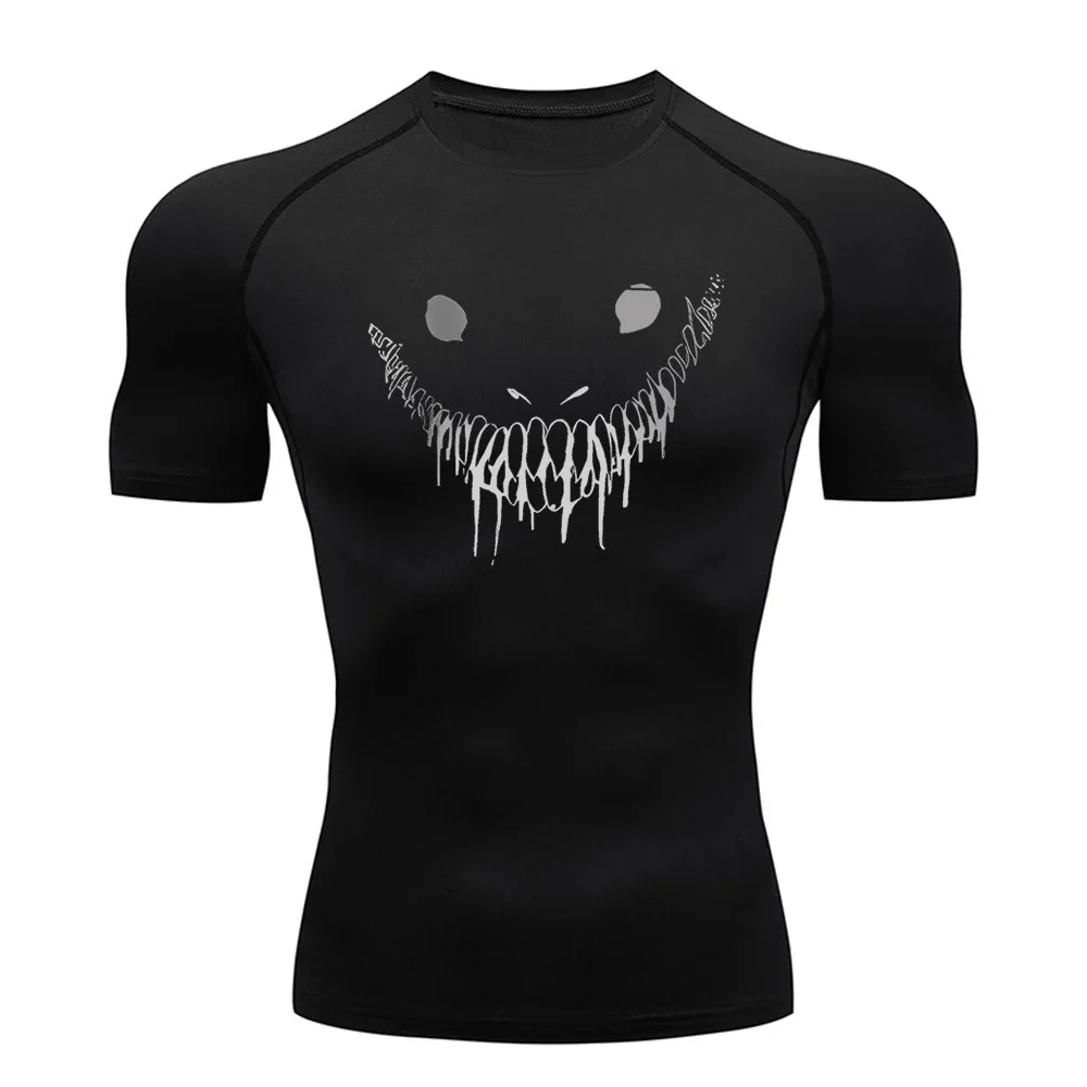 Herren-Kompressionsshirt, Workout, Fitness, Sport, Rashguard, Laufen, Fitnessstudio, bequem, modisch, atmungsaktiv, sportlich, schnell trocknend