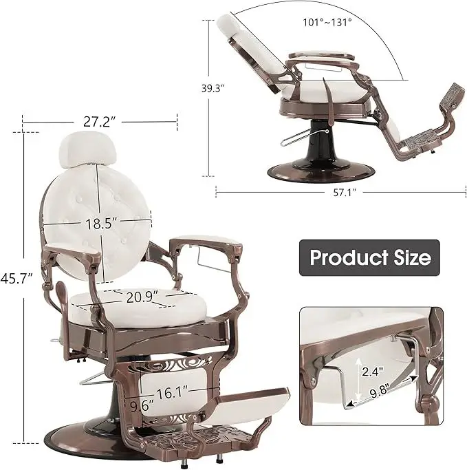 LTT retro high-end barber chair eyebrow trimming beauty adjustable chair