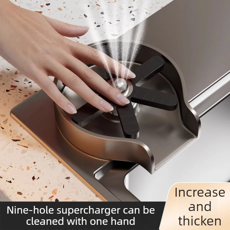 Kitchen Automatic 360° Rotary Cup Washer Glass Rinser High Pressure Portable Cup Washer 304 Stainless Steel Shops Cups Cleaning