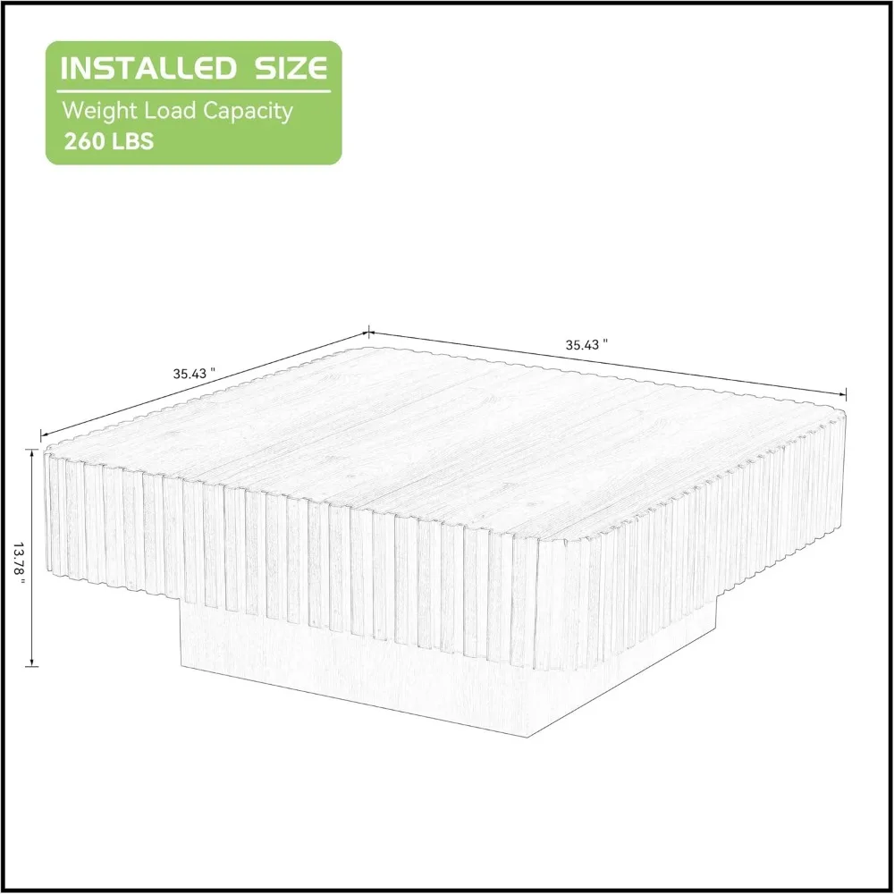 35-дюймовый круглый современный журнальный столик-барабан середины века, деревянная центральная часть ручной работы для гостиной и домашнего офиса, натуральная отделка