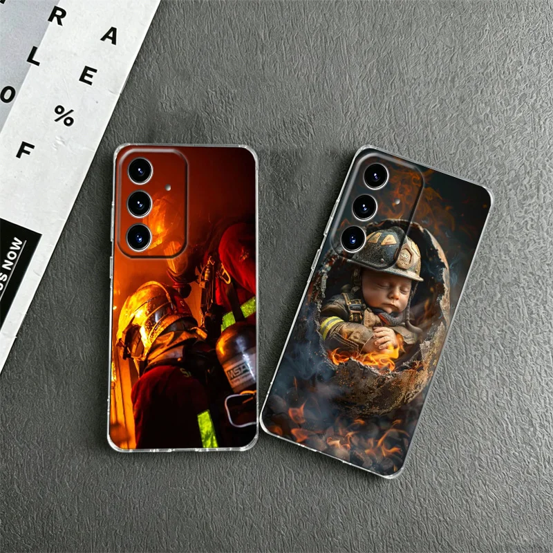 Firefighter Training Phone Case for Samsung A57 A56 A55 A54 A17 A16 A15 A14 A37 A36 A35 A34 A27 A26 A25 A24 A07 A06 A05S A04S M3