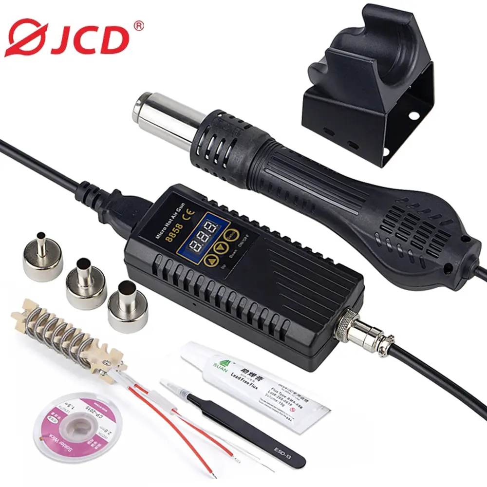 אקדח אוויר חם מיקרו 750W עם תצוגה דיגיטלית