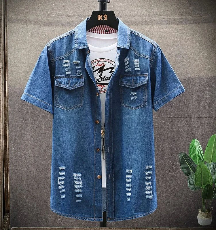 

Мужские перфорированные джинсы ort Sve irt, повседневные рваные джинсы, осенняя мода, свободный крой, молодежный тренд, обычные тонкие