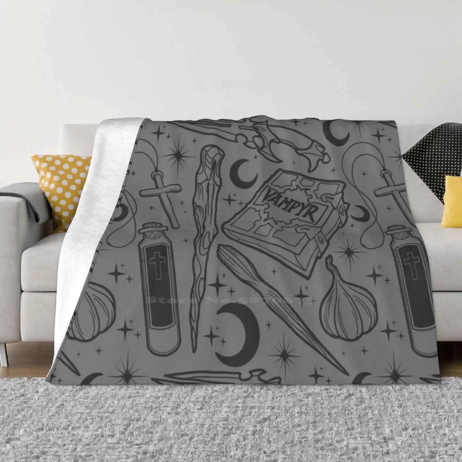 Buffy The Vampire Weapons Iiii Trend Style Funny Fashion Soft Throw Blanket Buffy The Vampire Goth Witch