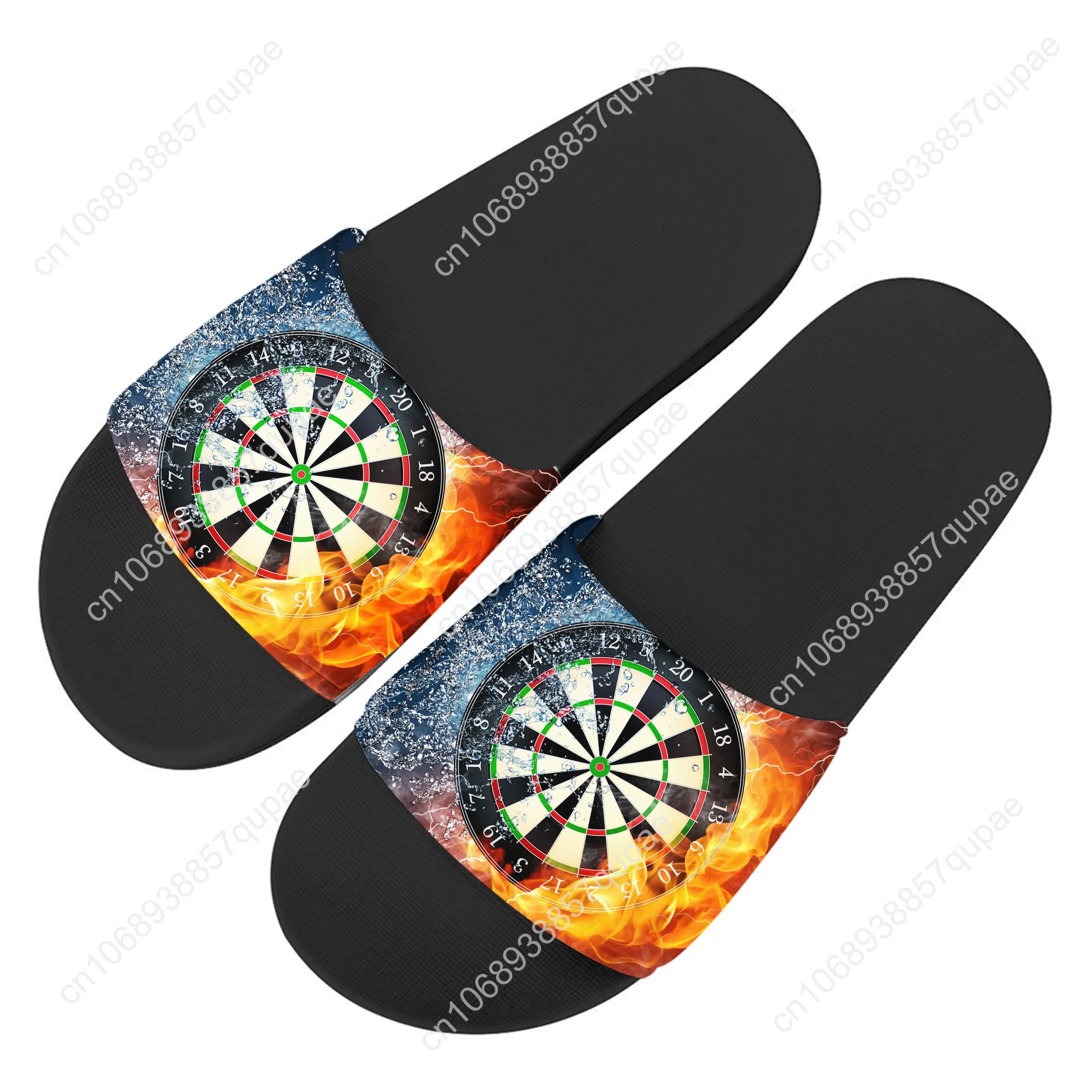 Love Gift Darts Player Sports Shoes Slippers Home Water Shoes Men Women Teenagers Beach Pool Sandals Custom Summer Slipper 2