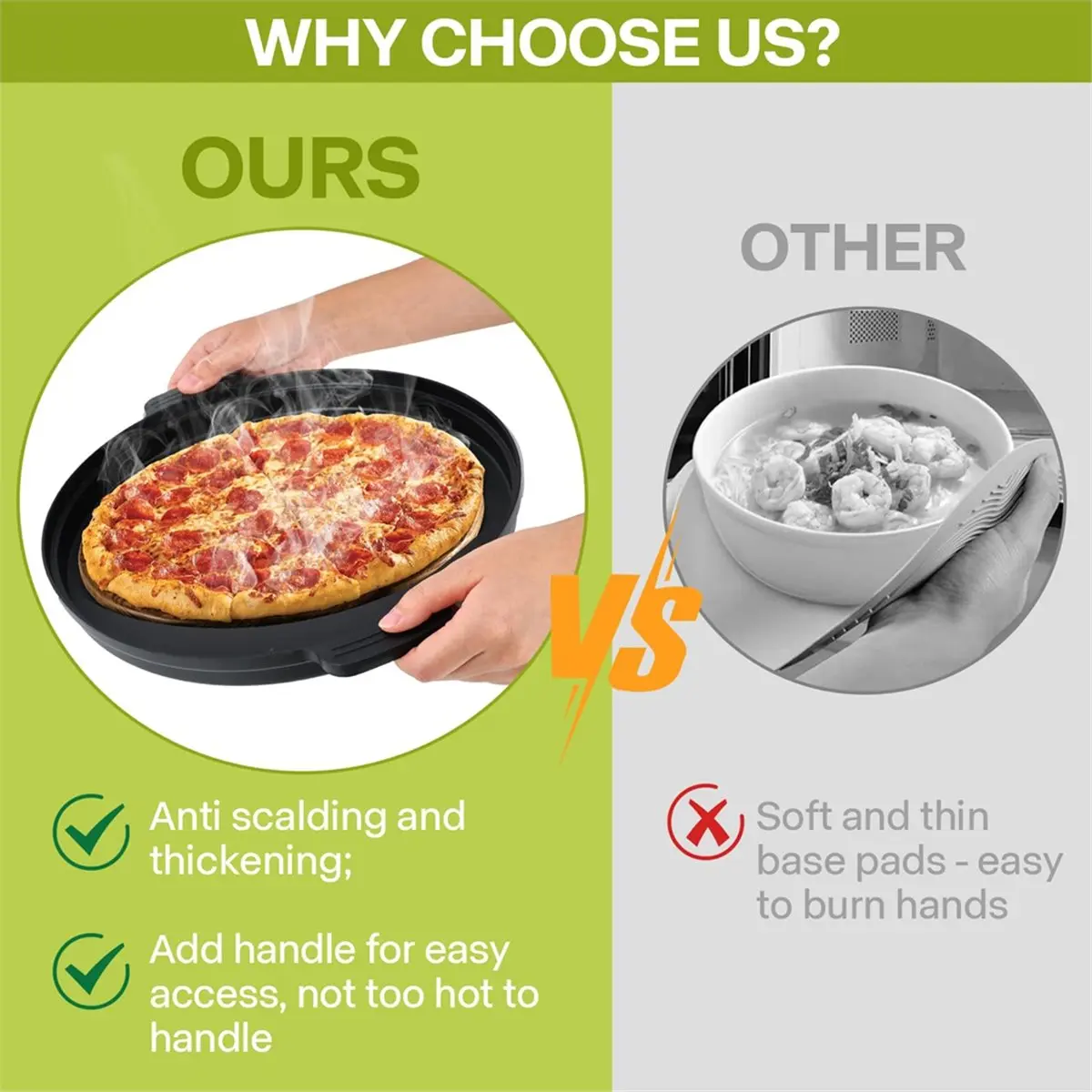 Microwave Food Splatter Cover Foldable Multifunction Guard Kitchen Gadget Colander for Meal Steaming Tray