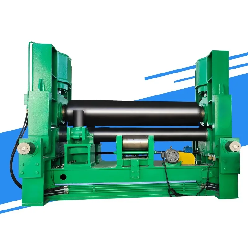 High Precision Hydraulic 3 Roll Plate Rolling Machine For Stainless Steel Tank Fabrication Metal Bending Rollers Supplier