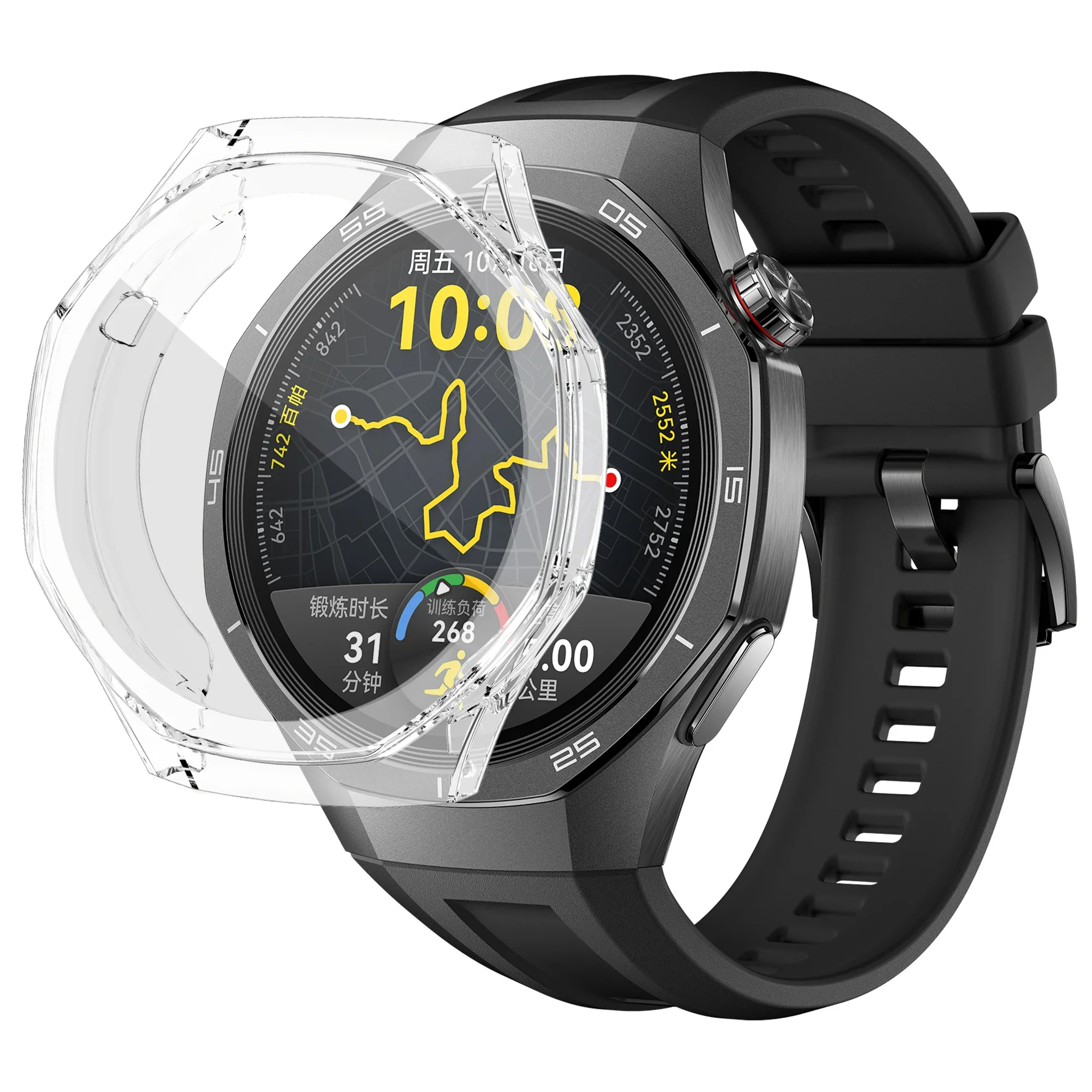 For Huawei Watch GT 5 Pro GT5 46mm 42mm TPU Case Anti-scratch Full All Cover Bumper Cover Protector With Screen Protector